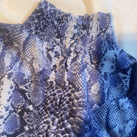 NWT Nanette Lepore Blue Snake Print Dress 4 - Picture 7 of 7